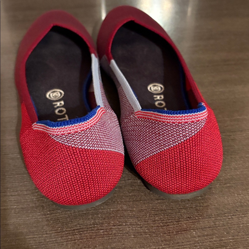 Rothy’s RETIRED Berry Colorblock Flats 9.5 - Picture 6 of 9